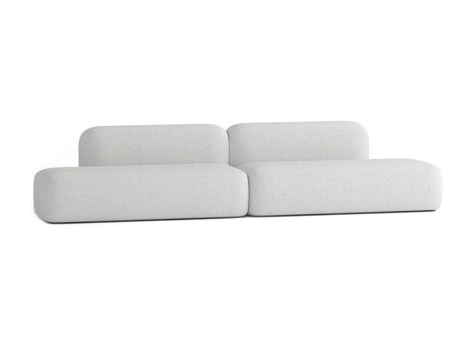 Sofa Em Tecido | Atio Sofa Max De 6 Lugares Em Tecido Cinza