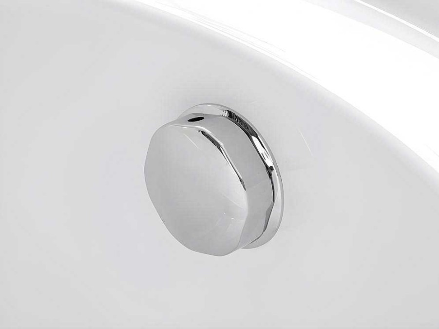 Banheira De Pousar | Shower & Design Banheira Oval Piccola - 1 Lugar - 240 L - 120*75*A65 Cm - Branca