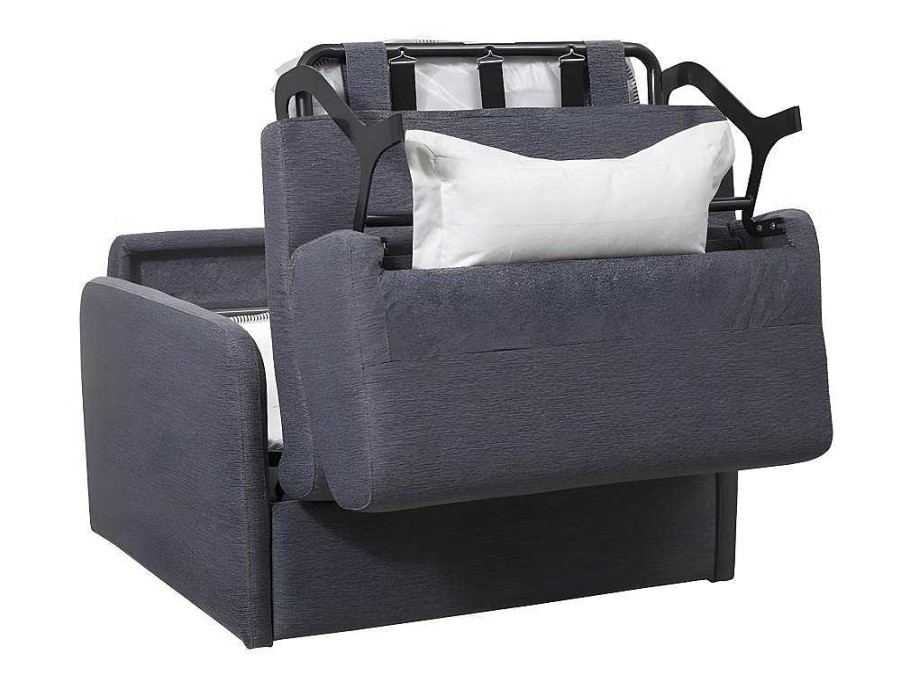 Poltrona Cama | Vente-unique Poltrona Rapidamente Convertivel Em Cama De 70 Cm Em Tecido Antracite - Nadoa