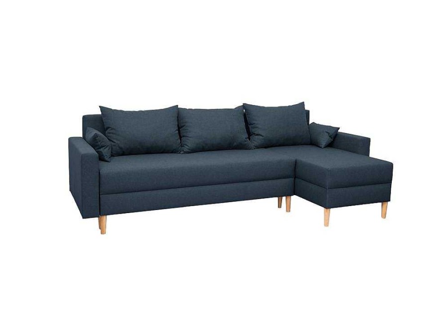 Sofa De Canto | Happy Garden Antoni 3 Lugares Sofa-Cama De Canto Azul Escuro