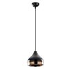 Candeeiro Suspenso | OZAIA Candeeiro De Teto Em Metal De Altura Regulavel De D. 17 X A. 25/112 Cm Cor Preto E Acobreado - Yildo