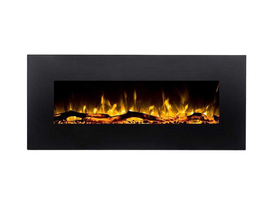 Lareira Eletrica | FLAMATECH Lareira Eletrica Lalita - C110 X L14 X A49 Cm - Preta