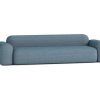 Sofa De 4 Lugares | Atio Sofa Max De 4 Lugares Em Tecido Azul