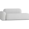 Sofa De 2 Lugares | Atio Sofa Max De 2/3 Lugares Em Tecido Cinza