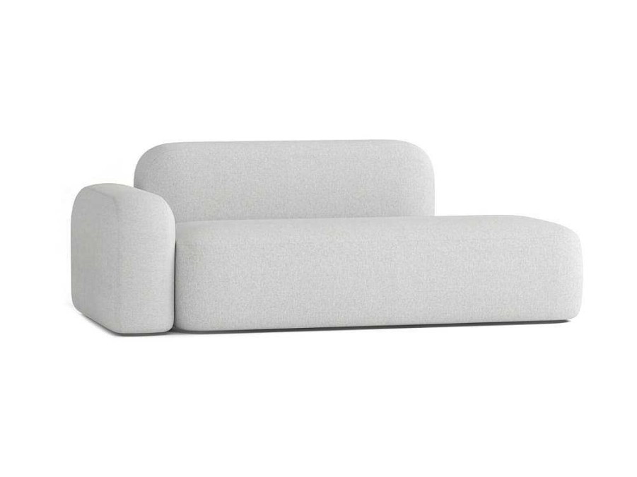 Sofa De 2 Lugares | Atio Sofa Max De 2/3 Lugares Em Tecido Cinza