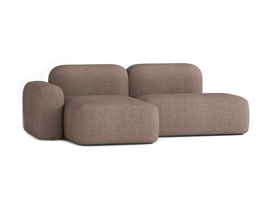 Sofa De 4 Lugares | Atio Sofa Max De 3 Lugares Em Tecido Castanho