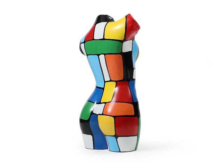 Estatua | OZAIA Grande Estatua Busto Em Resina C26 X L17 X A48 Cm Multicolor - Taviano