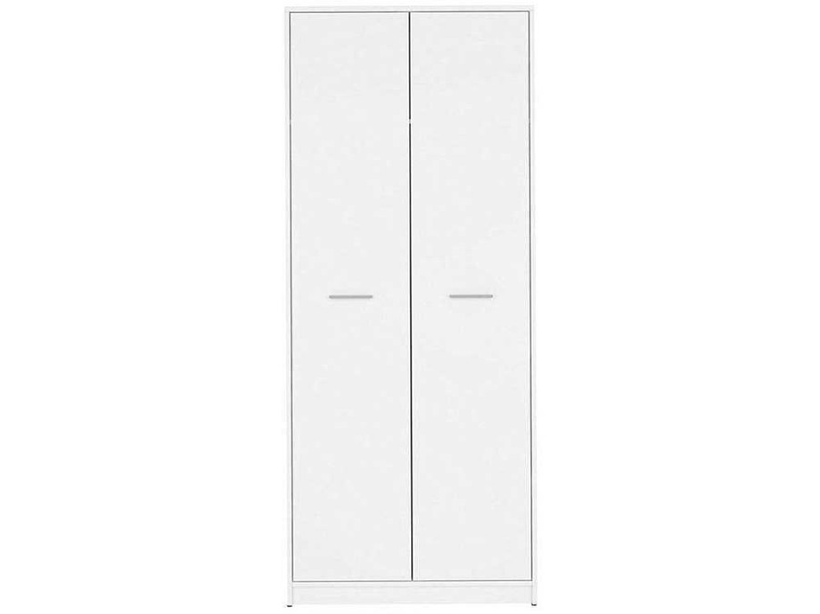 Armario E Roupeiro | Venprodin Armario De 2 Portas 80X54 Cm Branco