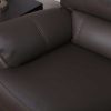 Sofa De Relaxamento Eletrico | Vente-unique Sofa De 2 Lugares Relax Electrico Em Pele Castanho - Marcis