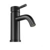 Torneira | Shower & Design Conjunto De 2 Torneiras Misturadoras Mecanicas Arredondadas Em Inox Escovado Preto Mate A17 Cm - Salavan