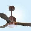 Ventilador | Purline Ventilador De Tecto Reversivel Termostato Regulavel Termostato Wifi Motor Dc Tectos Inclinados Controlo Remoto Luz De Tres Tons Memoria Hipersilenciosa