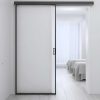 Porta De Correr | Vente-unique Porta De Correr Em Aplique E Vidro Temperado Fosco A205 X L 73 Cm - Linci