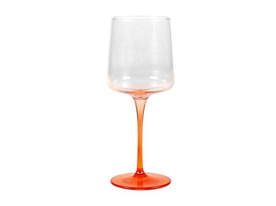 Louca E Utensilios De Cozinha | OZAIA Conjunto De 6 Copos De Vinho De Pe Laranja 27 Cl - D. 9.5 X A.13Cm - Coraly