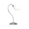 Candeeiro De Mesa | EPIKASA Lampada De Mesa Viletta, Cromio, Branco, 22X22X44 Cm, Epikasa