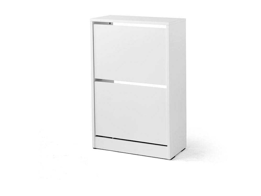 Sapateira | Venprodin Sapateira 2 Portas Deslizantes 83X51X26 Branco