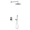 Coluna De Duche | Shower & Design Conjunto De Duche Encastravel Com Torneira Misturadora Mecanica Cor Niquel Escovado - Tamise