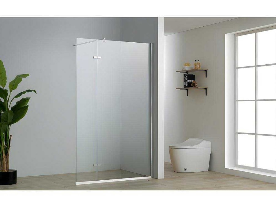 Painel De Duche | Shower & Design Painel De Duche Estilo Italiano Emilia Com Painel Pivotante - 120 (90+30) X 200 Cm