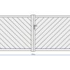 Porta E Portao | EXPERTLAND Portao De Batente Aluminio C350 X A160 Cm Antracite - Zerano