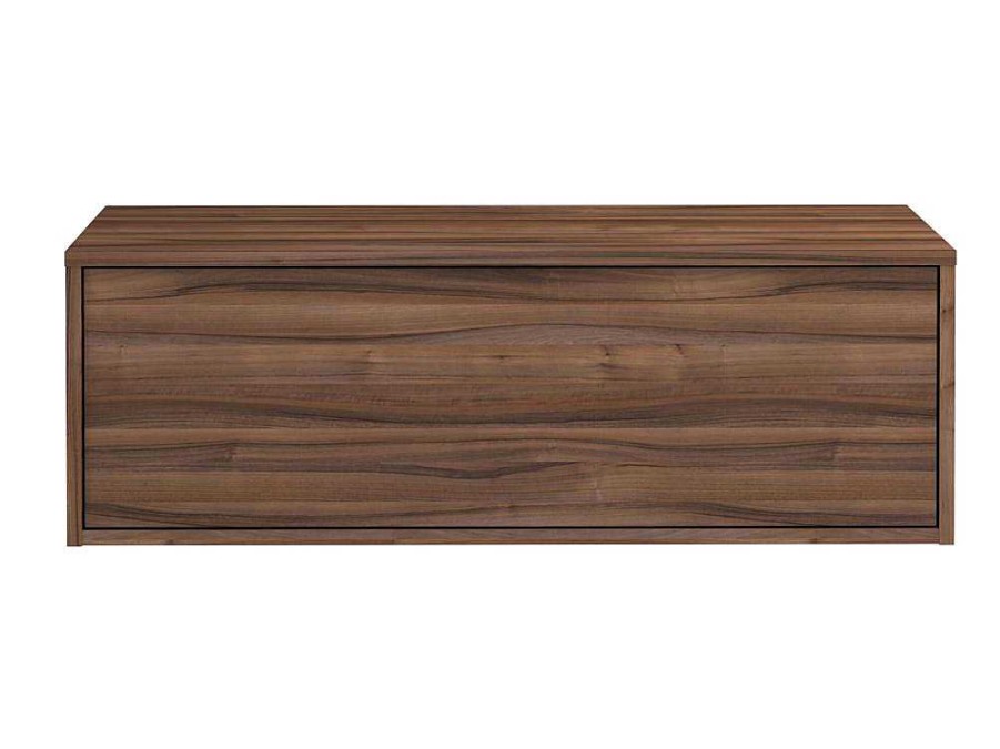 Movel Para Lavatorio | Vente-unique Movel Suspenso Para Lavatorio Cor Natural Escura 94 Cm - Teana Ii