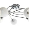 Promocoes Decoracao | EPIKASA Lampada De Suspensao Pavia, Cromio, Branco, 65X65X29 Cm, Epikasa