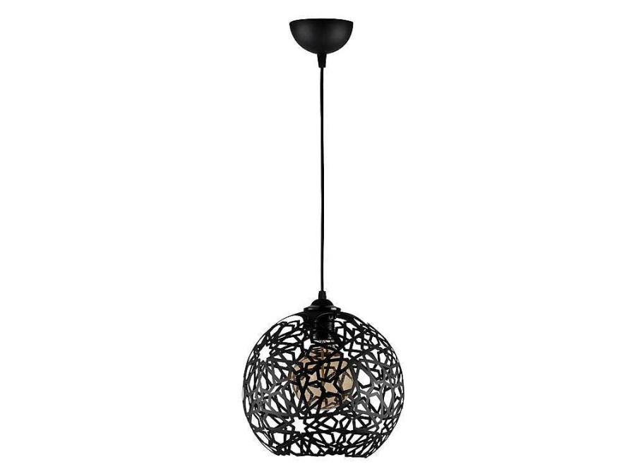 Candeeiro Suspenso | OZAIA Candeeiro De Teto Filiforme Em Metal De Altura Regulavel De D. 25 X A. 39/119 Cm Cor Preto - Celindra