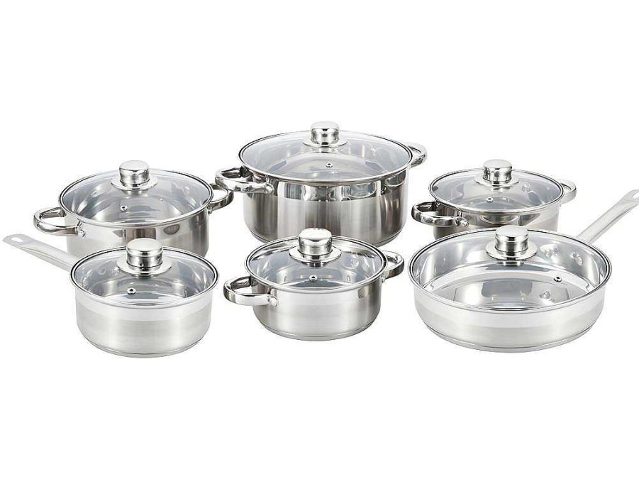 Louca E Utensilios De Cozinha | Vente-unique Trem De Cozinha 12 Pecas Festin - Inox - Cor Metalica