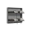 Cama Rebativel | ITAMOBY Cama Retratil Beliche Solteiro Horizontal Kando Com Colchoes Cimento