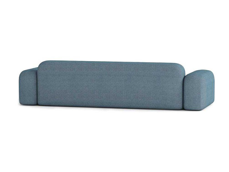 Sofa De 4 Lugares | Atio Sofa Max De 4 Lugares Em Tecido Azul