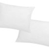 Almofada | Palacio Conjunto De 2 Almofadas Memoria De Forma Memofill 50 X 70 Cm Percal De Algodao 91 Fios/Cm 750 G Branco - Auxence