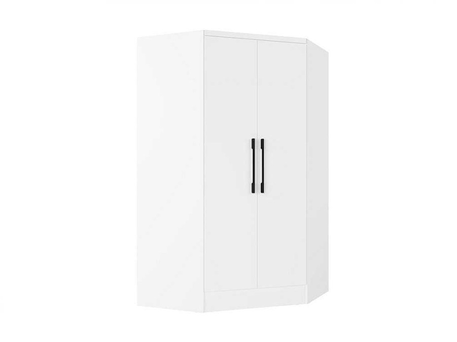 Armario E Roupeiro | Vente-unique Guarda-Roupa De Canto Com 2 Portas C101 Cm Branco - Aurali