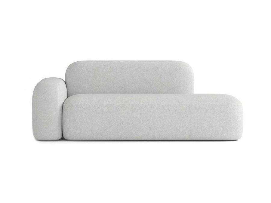 Sofa De 2 Lugares | Atio Sofa Max De 2/3 Lugares Em Tecido Cinza