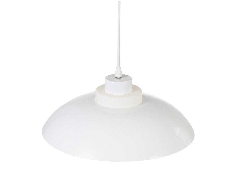 Candeeiro Suspenso | OZAIA Candeeiro Suspenso Em Metal D34 X A120 Cm Branco - Briliva