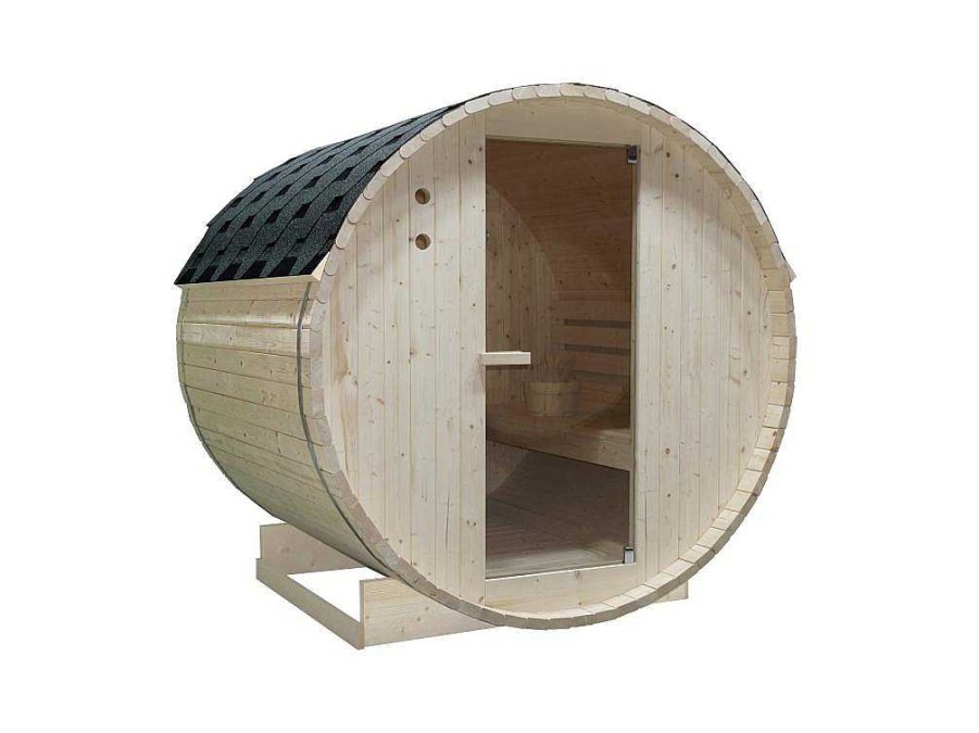 Sauna De Exterior | VOGUE SAUNA Sauna De Exterior 4 Lugares Com Salamandra De 6 Kw C185 X L180 X A190 Cm - Isokyro