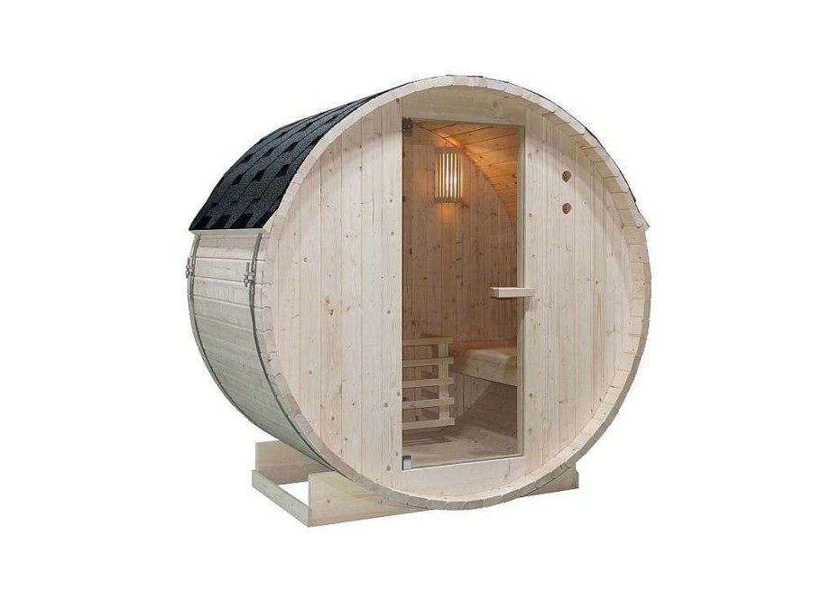 Sauna De Exterior | VOGUE SAUNA Sauna De Exterior 2 Lugares Com Salamandra De 3,5 Kw C185 X L120 X A190 Cm - Isokyro