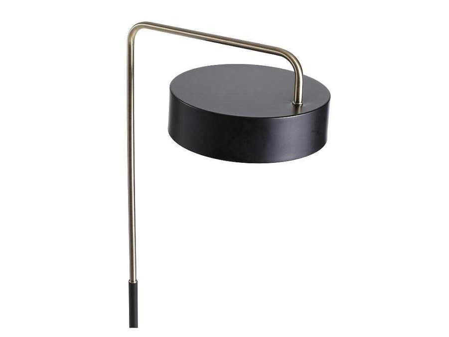 Candeeiro De Pe | OZAIA Candeeiro De Pe Estilo Vintage Em Metal, 154 Cm De Altura, Preto E Dourado - Otilie