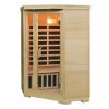 Promocoes Casa De Banho & Bem-Estar | VOGUE SAUNA Sauna De Infravermelhos 3/4 Lugares De Canto Gama Prestigio Arvika Ii - 120 X 56 X 120 X A190 Cm