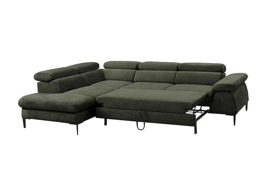 Sofa | PASCAL MORABITO Grande Sofa De Canto Esquerdo Convertivel Veludo Verde - Sepina De Pascal Morabito