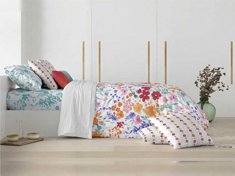 Roupa De Cama | Purline Housse De Couette 100% Coton 1 Piece Multicolor Floral 200X240