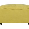 Puff | Vente-unique Pufe Para Sofa Modular Em Tecido Amarelo - Symposion