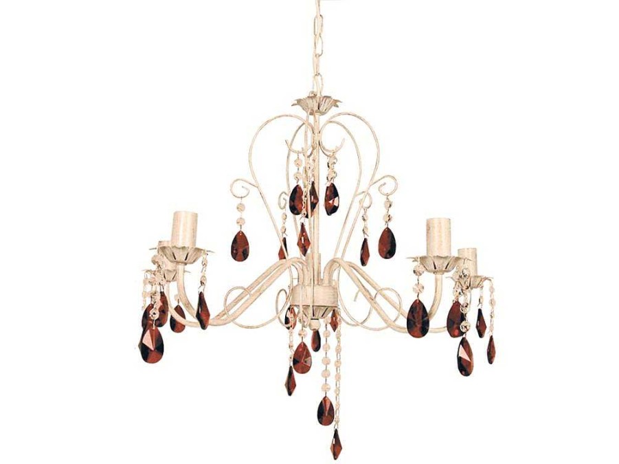 Lustre | TOSEL Lustre Tosel Tulipano Vidro Braco Anis D60 X H80 Cm