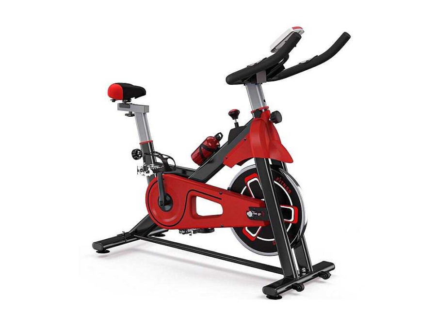 Fitness | Vente-unique Bicicleta De Spinning Com Assento E Guiador Ajustaveis, Bicicleta De Exercicio Com Resistencia Ajustavel E Ecra Lcd