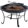 Barbecue, Braseiro De Jardim, Plancha | Vente-unique Braseiro De Jardim Redondo Em Aco Mizar - D.75 Cm X A.55 Cm - Preto