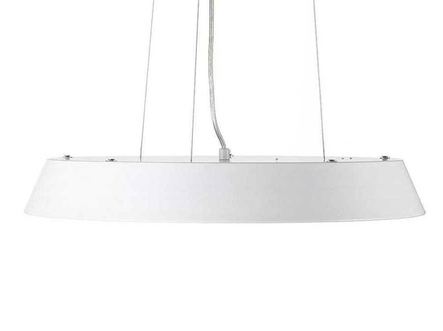 Candeeiro Suspenso | OZAIA Candeeiro Suspenso Com Leds Metal E Aluminio D45 Cm Branco E Natural - Derry