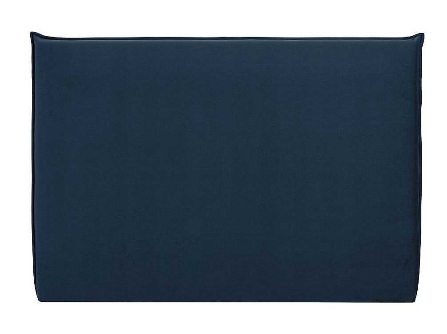 Cabeceira E Ponte De Cama | Vente-unique Cabeceira De Cama 180 Cm Veludo Cinzento Azul-Escuro - Ambrilia