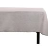 Texteis De Mesa | OZAIA Conjunto Toalha + 4 Guardanapos De Mesa Em Linho E Algodao, Borda Preta, Taupe, 170 X 300 Cm - Borina