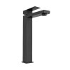 Torneira | Shower & Design Torneira Misturadora Mecanica Quadrada Em Inox Escovado Preto Mate A31 Cm - Canilas