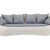 Conjunto Relax De Jardim | MYLIA Sofa 3 Lugares De Jardim Em Resina Entrancada Cru - Whiteheaven