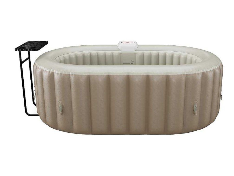 Spa Insuflavel | VOGUE SPA Spa Insuflavel Oval 2 Lugares C190 X L120 X A65 Cm, 90 Jatos De Ar, Taupe E Bege - B-Lucky