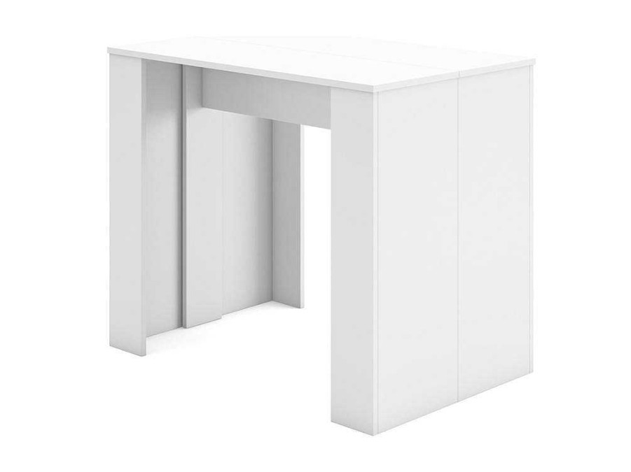 Mesa De Jantar | Skraut Home Mesa Consola Extensivel, 220, Para 10 Pessoas, Mesa De Jantar, Branco