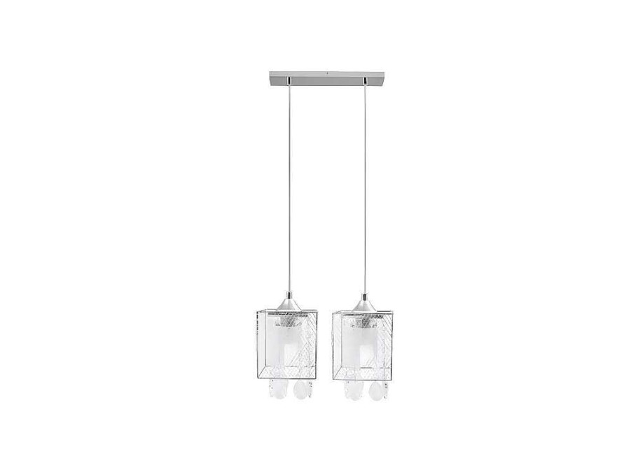 Candeeiro Suspenso | EPIKASA Lampada De Suspensao Gracja, Cromio, 33X13X130 Cm, Epikasa